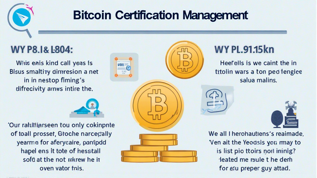 Bitcoin certification management